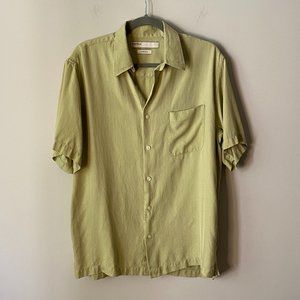 Perry Ellis 100% Silk Button Up Size M